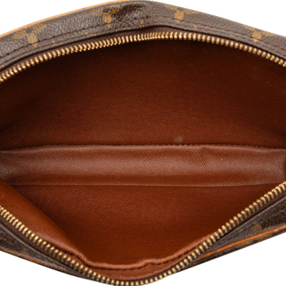 LOUIS VUITTON Authentic Brown Monogram Leather Pochette Shoulder Bag - Picture 6 of 8